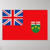 Poster Drapeau ONTARIO (Devant)