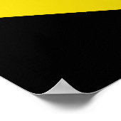 Poster Drapeau Oosterzele, Belgique (Coin)