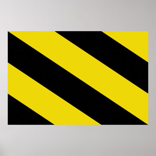 Poster Drapeau Oosterzele, Belgique (Devant)