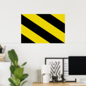 Poster Drapeau Oosterzele, Belgique (Bureau à domicile)