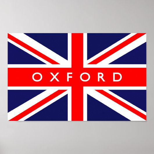 Poster Drapeau Oxford (Devant)