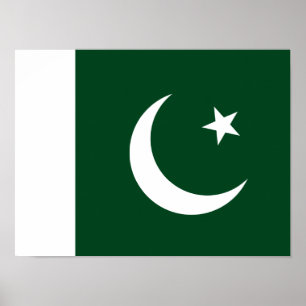 Poster Drapeau pakistanais