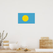 Poster Drapeau Palaos - Palaos (Cuisine)