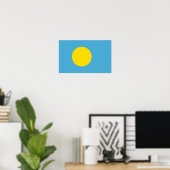 Poster Drapeau Palaos - Palaos (Bureau à domicile)