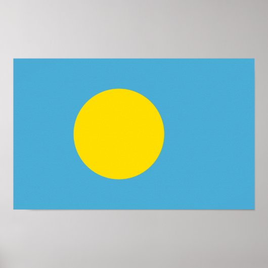 Poster Drapeau Palaos - Palaos (Devant)