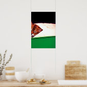 Poster Drapeau PALESTINE GRATUIT Chat (Cuisine)