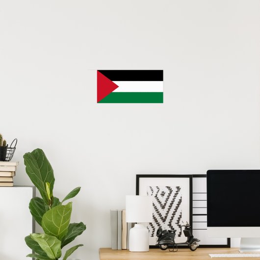 Poster Drapeau palestinien (Bureau à domicile)