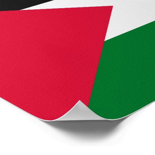 Poster Drapeau palestinien (Coin)