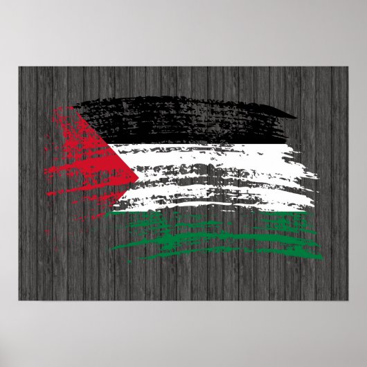 Poster Drapeau palestinien cool (Devant)