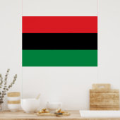 Poster Drapeau panafricain (Cuisine)