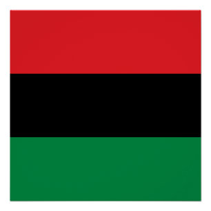 Poster Drapeau panafricain UNIA