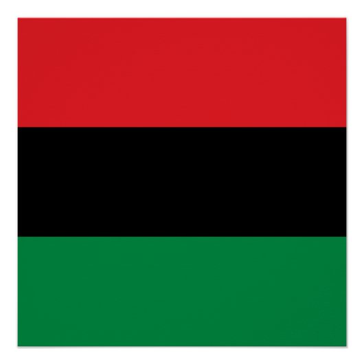 Poster Drapeau panafricain UNIA (Devant)