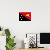Poster Drapeau Papouasie-Nouvelle-Guinée (Bureau à domicile)