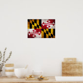 Poster Drapeau patiné du Maryland (Cuisine)