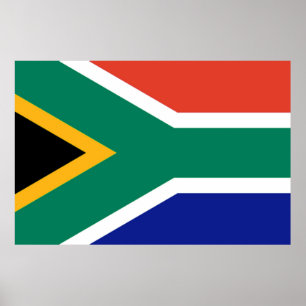 Poster Drapeau Patriotique Afrique du Sud Bokke