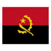 Poster Drapeau patriotique angolais (Devant)