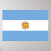 Poster Drapeau patriotique argentin (Devant)