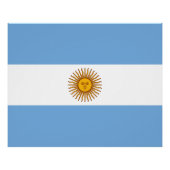 Poster Drapeau patriotique argentin (Devant)