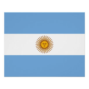 Poster Drapeau patriotique argentin