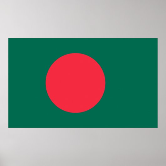 Poster Drapeau patriotique bangladais (Devant)