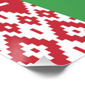 Poster Drapeau patriotique biélorusse (Coin)