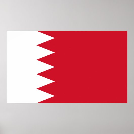 Poster Drapeau patriotique de Bahreïn (Devant)