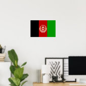 Poster Drapeau patriotique de l'Afghanistan (Bureau à domicile)
