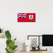 Poster Drapeau patriotique des Bermudes (Bureau à domicile)