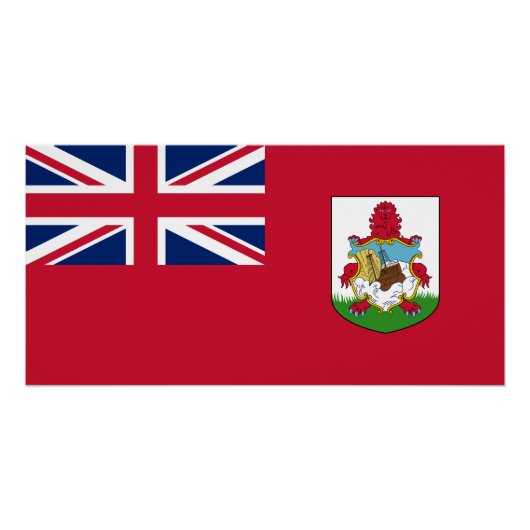 Poster Drapeau patriotique des Bermudes (Devant)