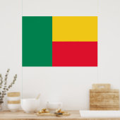 Poster Drapeau patriotique du Bénin (Cuisine)