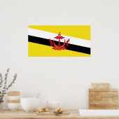 Poster Drapeau patriotique du Brunei (Cuisine)