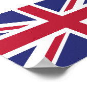 Poster Drapeau patriotique du Royaume-Uni (Coin)