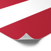 Poster Drapeau Patriotique Rouge Blanc Bleu Étoiles Et Fr (Coin)