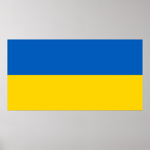 Poster Drapeau patriotique ukrainien