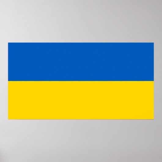 Poster Drapeau patriotique ukrainien (Devant)
