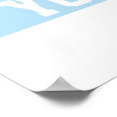 Poster Drapeau personnalisé de Chicago (Coin)