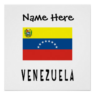 Poster Drapeau personnalisé du Venezuela