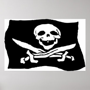 Poster Drapeau pirate