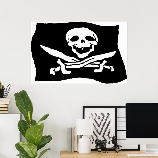 Poster Drapeau pirate (Bureau à domicile)