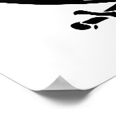 Poster Drapeau pirate crâne épées croisées (Coin)