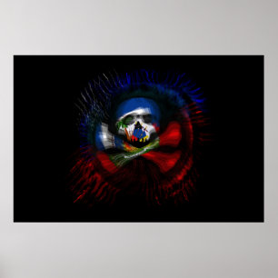 Poster Drapeau pirate haïtien