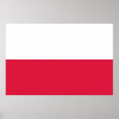 Poster Drapeau Pologne (Devant)