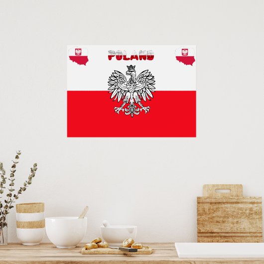 Poster Drapeau polonais (Cuisine)