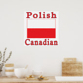 Poster Drapeau polonais Canadien (Cuisine)