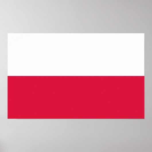 Poster Drapeau polonais (Pologne) (Devant)