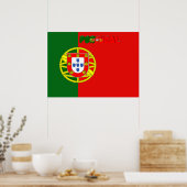 Poster Drapeau portugais (Cuisine)
