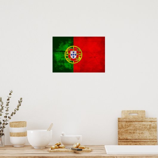 Poster Drapeau portugais (Cuisine)