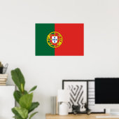Poster Drapeau portugais Bandeira De Portugal (Bureau à domicile)