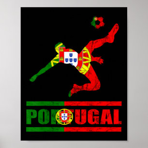 Poster Drapeau portugais Portugal Football Fierté portuga