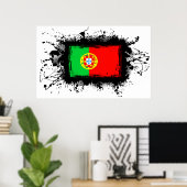 Poster Drapeau Portugal (Bureau à domicile)